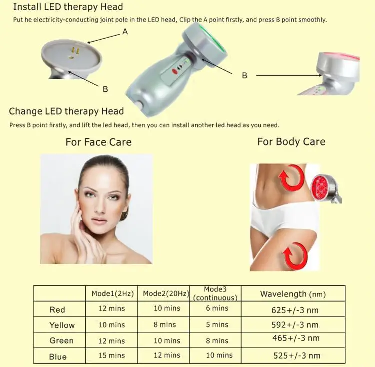 LED Photon Therapy Facial Light Treatment Therapy Machine