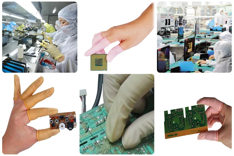 Wholesale White Industrial Finger Cots Malaysia Finger Cots For