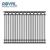 Eco Friendly and Well designed welded Powder Coated white Aluminum Fence and Gate for House balustrade Fencing Aluminum