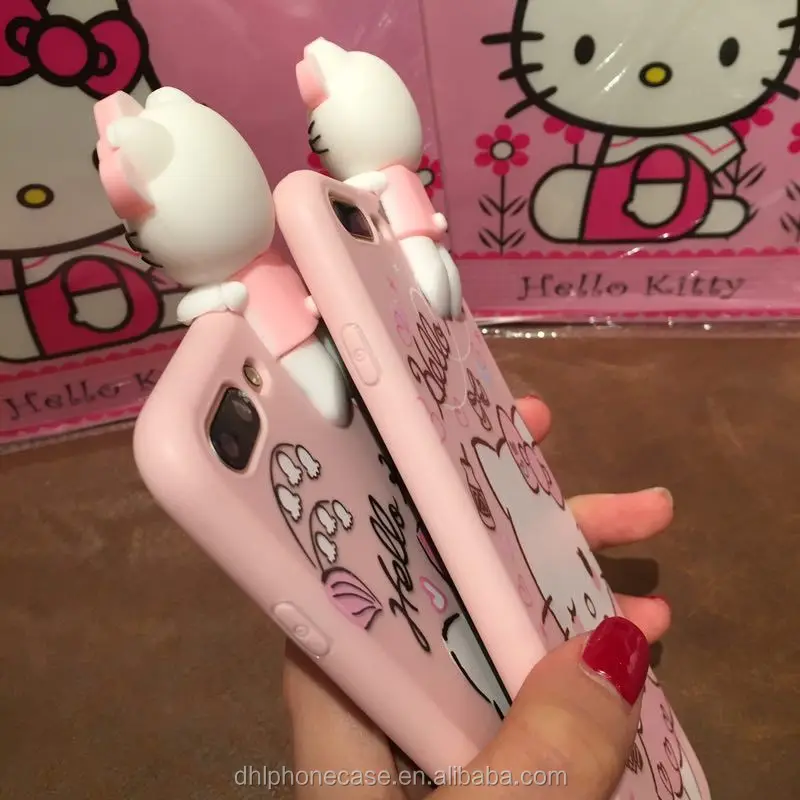 3d Cute Soft Pink Color Hello Kitty Animals Girl Silicone Phone Case For Lg K8 For Iphone 6 7 8 X For Samsung Galaxy S8 Note7 Buy Phone Cases Hello Kitty Phone Cases Hello Kitty