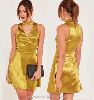 gold night dress