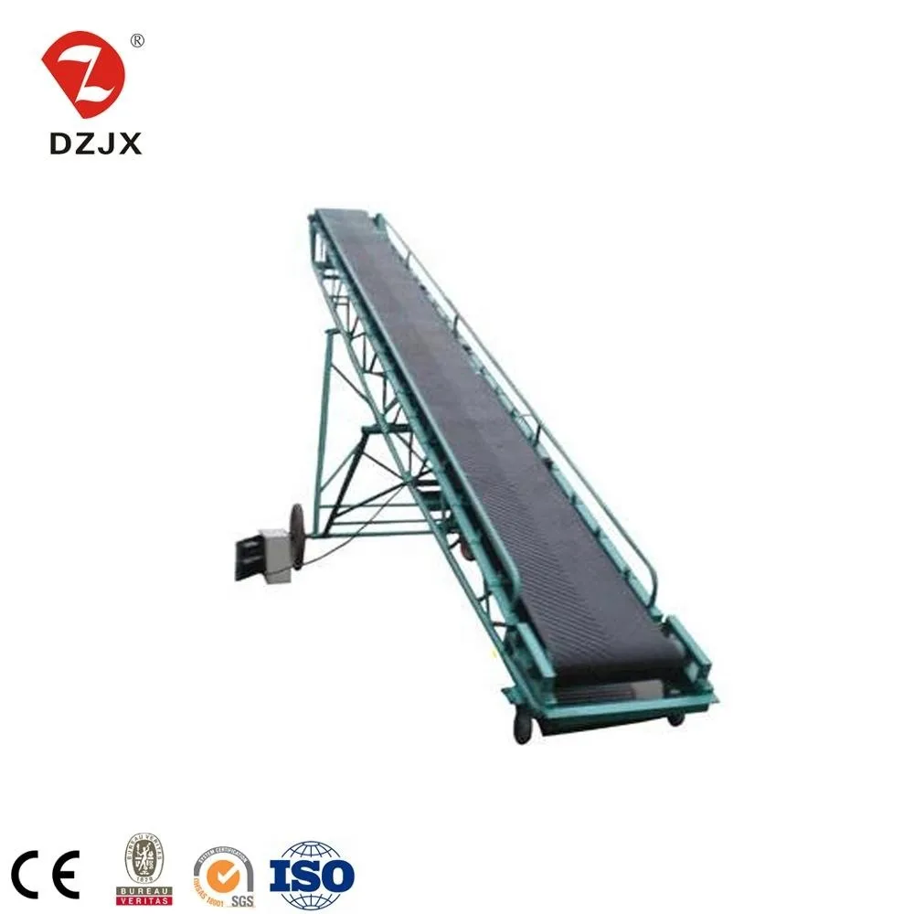 portable rubber conveyor belt systems