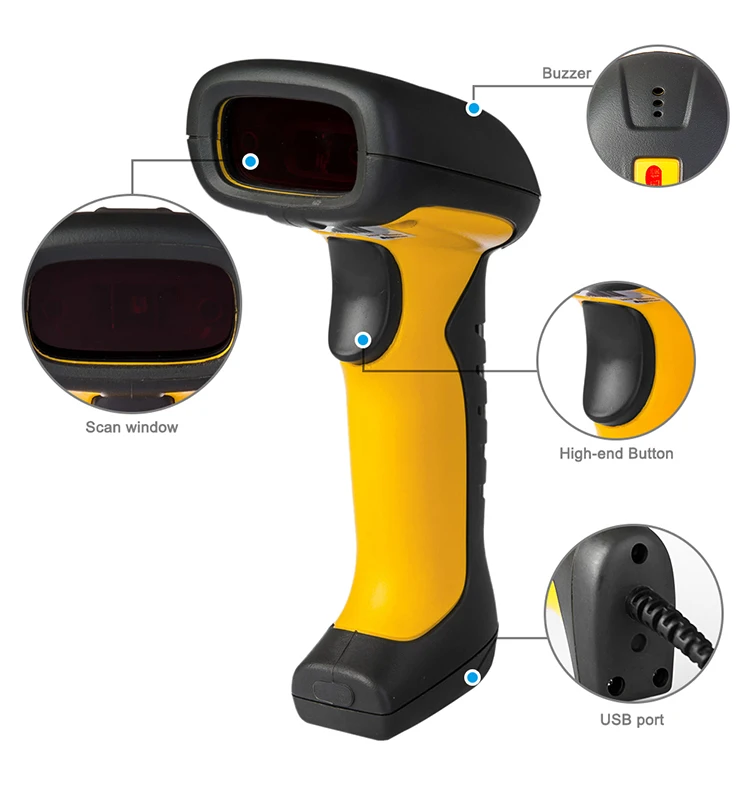 High Speed Usb Mobile Ip67 Waterproof Shockproof Barcode Scanner Rugged