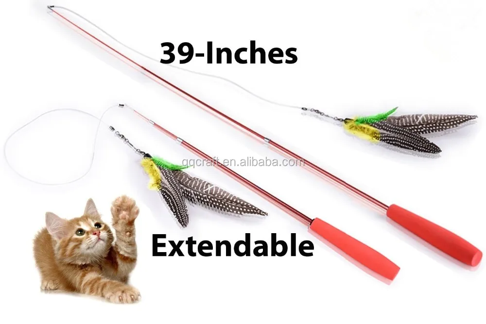 cat fishing rod toy