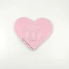 Factory Price Cute Heart Shape Gift Spiral Notebook for Girl