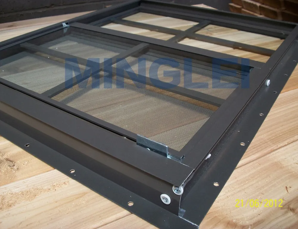 Minglei cheap aluminum double glazed windows for sheds and barns manufacture