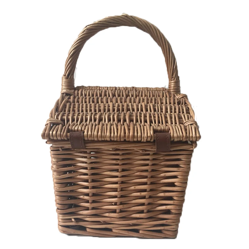 Woven Willow Picnic Basket With Handle Double Handle For Food Outdoor Camping Buy Willow