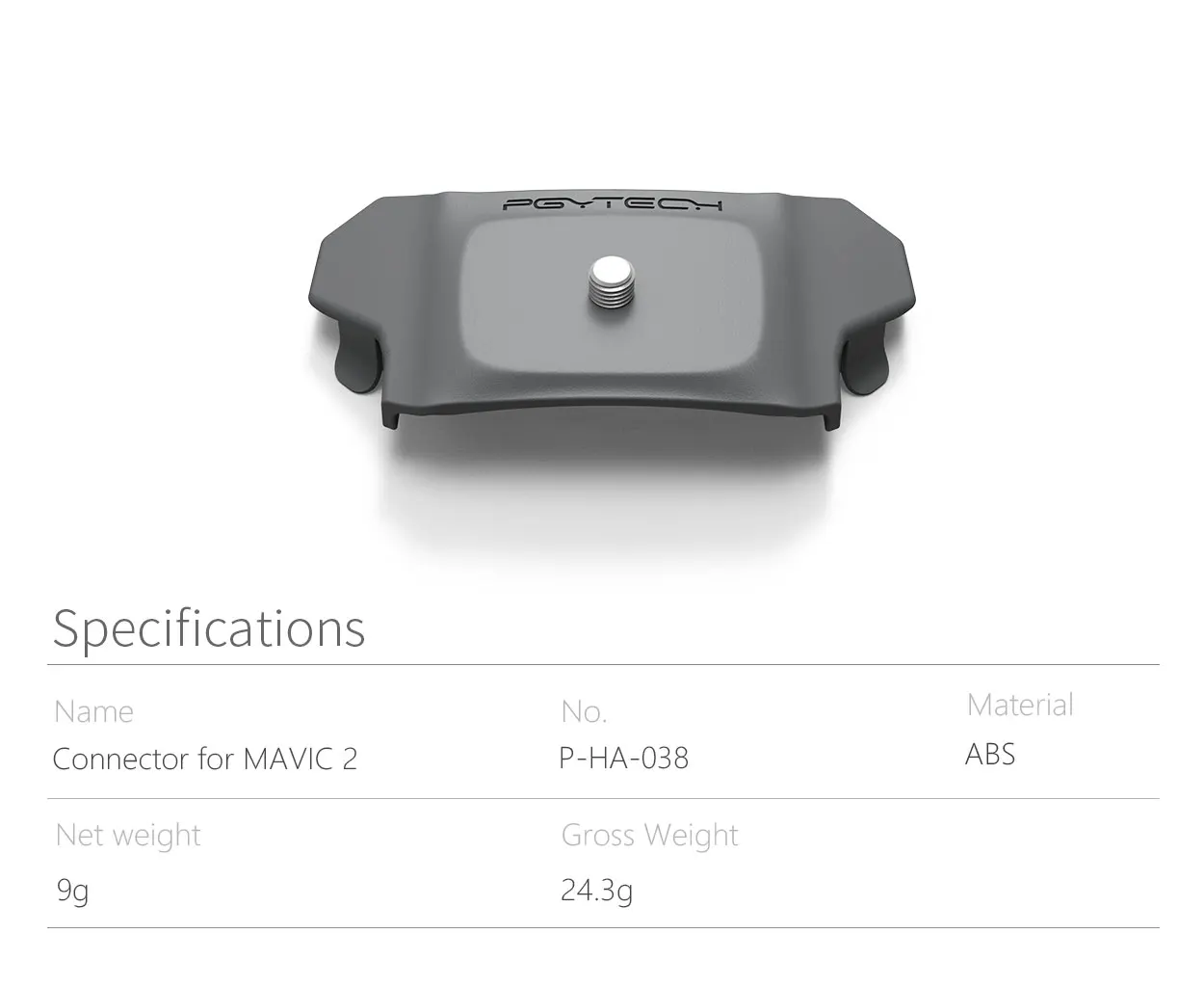 PGYTECH DJI Mavic 2 Pro/Zoom Connection Mount Adapter Connector For Sports action camera Mavic 2 Accessories