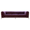 American button fabric sofa combination fabric three straight row small apartment living room U type sofa