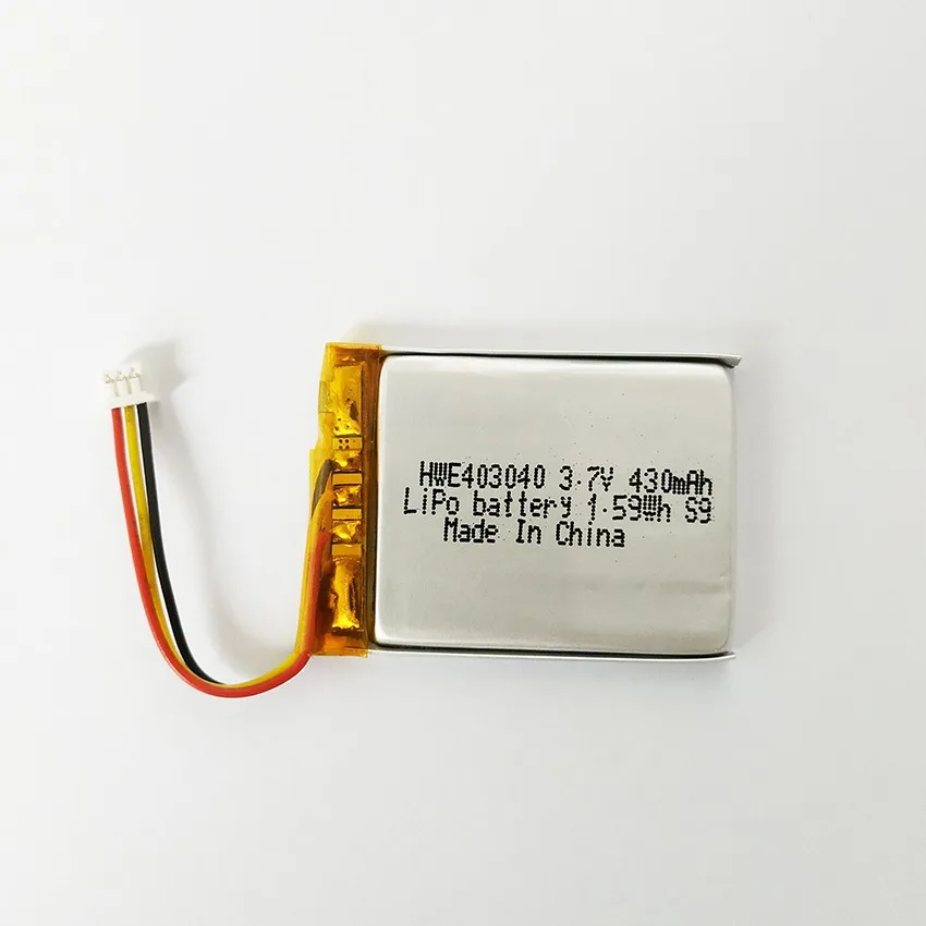 HXJNLDC DC 3.7V 500mAh 602040 oplaadbare lithium-polymeerbatterij, geschikt voor doe-het-zelf 3.7-5V elektronische producten met ingebouwde 2-draads batterijvervanging en LED-verlichting