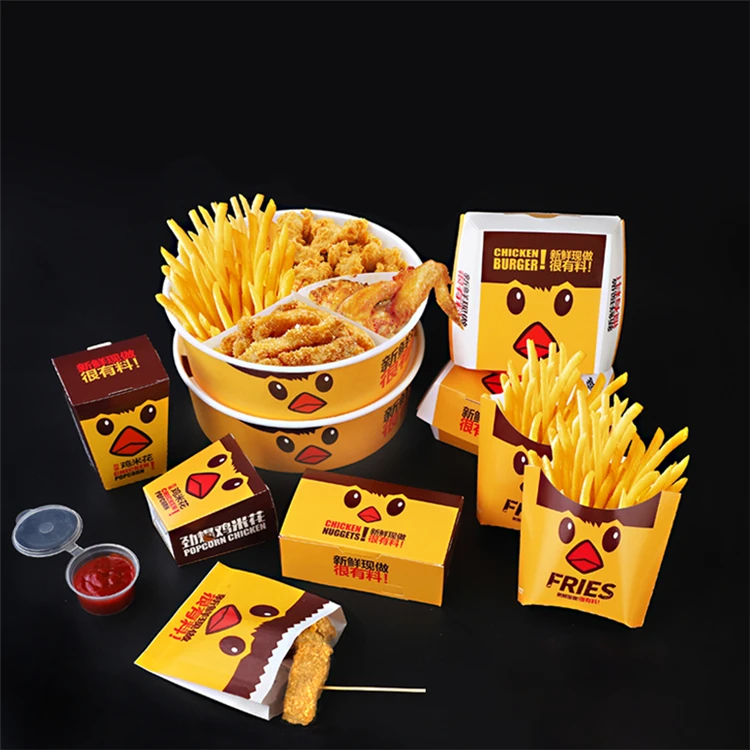 Customized Paperboard Food Packaging Box For Fast Food - Buy Food