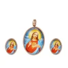 S-373 xuping fashion design Religion Jesus portrait customized Stainless Steel jewelry set
