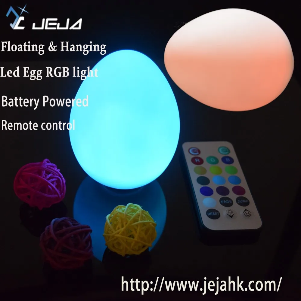 Waterproof Outdoor Decorative Rgb Multicolor Egg Shaped Led Light With ...