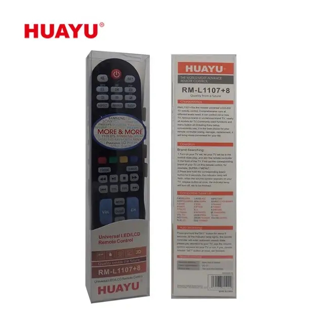 Systo Huayu Rm-l1107+8 Lcd Led Universal Remote Control For Tv - Buy Lcd Led Universal Remote Control For Tv,Control Huayu 1107,Rml1107 Product on Alibaba.com