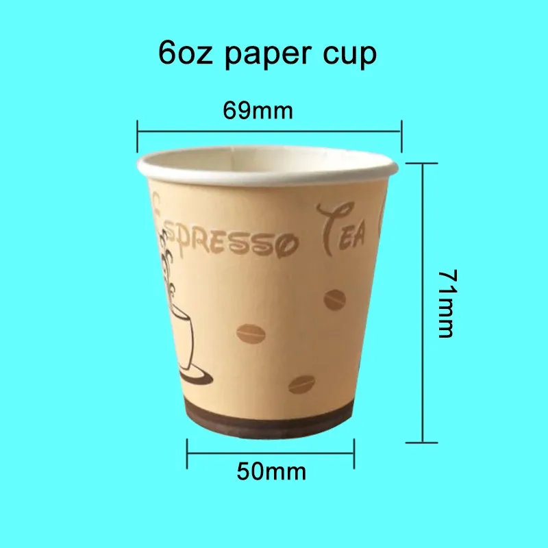 Single Wall 6oz Cafe Paper Cup Export To Saudi Arabia Buy Sanitary