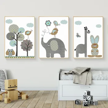 Giraffe Rabbit Animals Canvas Painting Nordic Cartoon Oil Pictures Wall Art Baby Nursery Rooms Poster Home Decor Unframed Giraffe Rabbit Animals Canvas Painting Nordic Cartoon Oil Pictures Wall Art Baby Nursery Rooms Poster Home Decor Unframed
