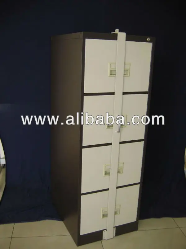 4 Drawers Filing Cabinet With Locking Bar Buy 4 Drawer Metal File