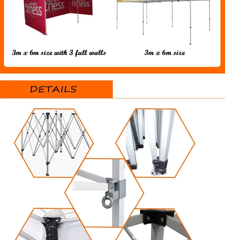 3 x 3m Promotion customized trade show outdoor canopy tent,aluminum folding tent,pop up tent