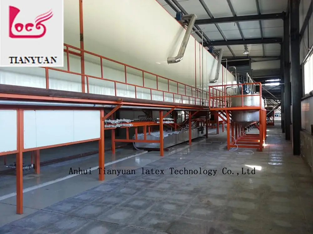 Pure Natural Latex Medical Gloves Manufacturing Machine High Yield