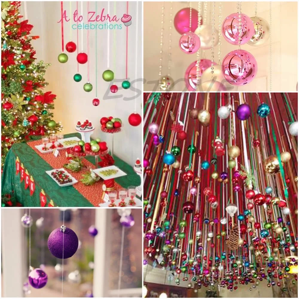 Christmas Tree Decorations Xmas Multi color Balls Baubles Party Wedding Ornament