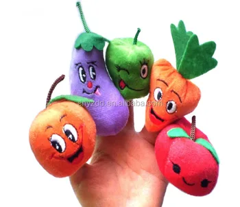 fruit finger puppets