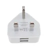 Customized Logo Universal UK 3pin Plug 2.1A Dual Usb Travel Charger Wall Charger Adpater for Mobile Phone