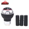 5 speed aluminium Plastic Sliver red blue carbon car gear shifter triangle car diamond gear shift knob