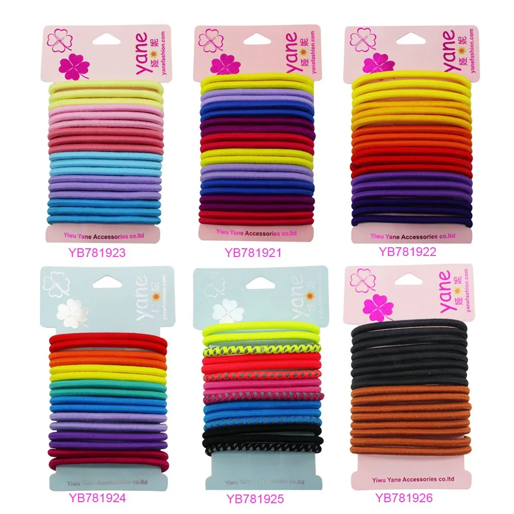 Women Hair Accessories Candy Color Sets Elastic Hair Bands Wholesale