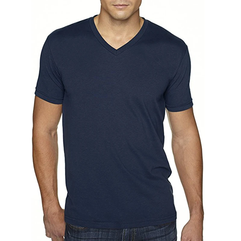 Custom Blank Soft 95% Bamboo 5% Spandex Blank T Shirt V Neck T Shirt ...