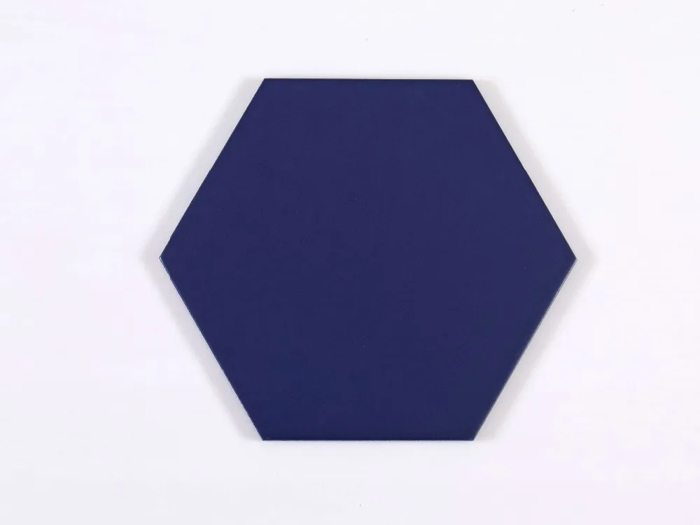 Porcelain Hexagonal Tile Floor&wall Tile 115*230mm Dark Blue Matt