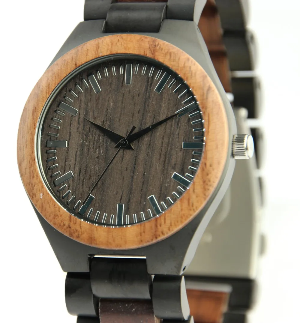 stainless steel wooden watch timepieces