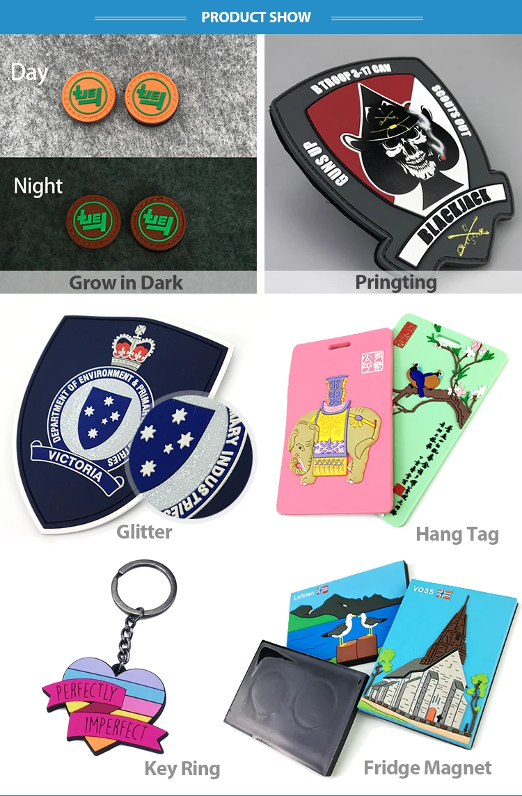  factory wholesale Cheap Customized PVC Rubber Plastic Patch With Deer Inside 