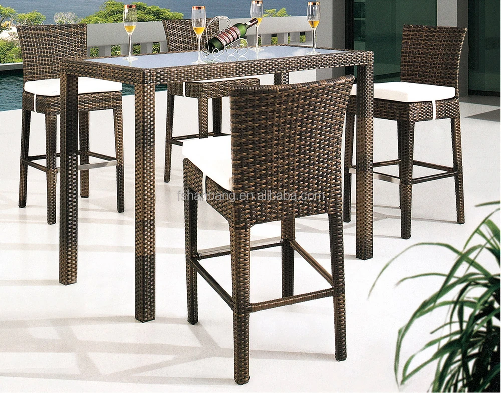 Outdoor Bamboo Counter Tiki Bar Table Chair Stool Set Buy Bamboo