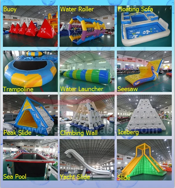equipamento de flutuação inflável do parque da água de 20M/jogos infláveis adultos gigantes da água