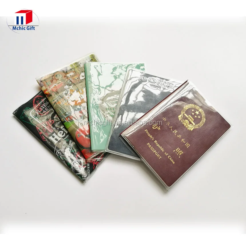 Customized Cheap Clear Plastic Passport Cover/transparent Pvc Passport