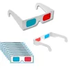 Universal 3D Plastic glasses Red Blue Cyan Plasma Movie Game 3D Dimensional Anaglyph Framed Vision Glasses