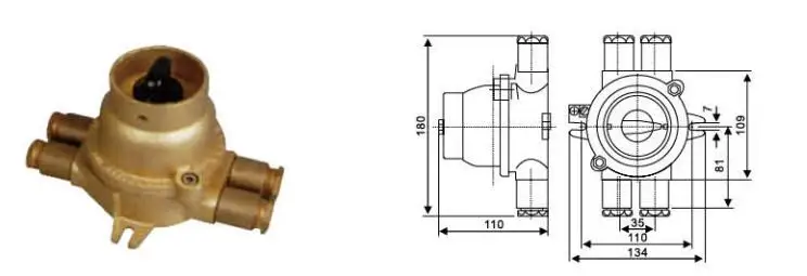 380V 16A Marine baot ship Explosion-proof switch CCS certificate