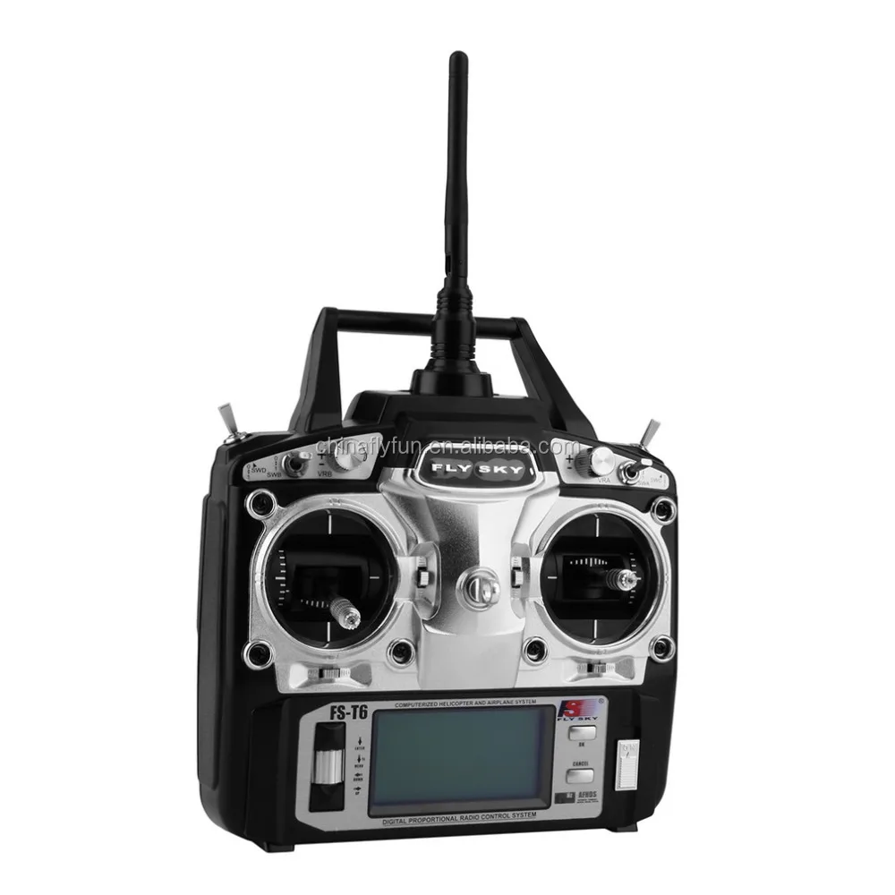 Flysky Fs-t6 Radio Control 2.4g 6 Channel Transmitter+receiver For Rc ...