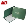 Green Paper Diploma Holder with Four Die Cut Slits -Tent Style