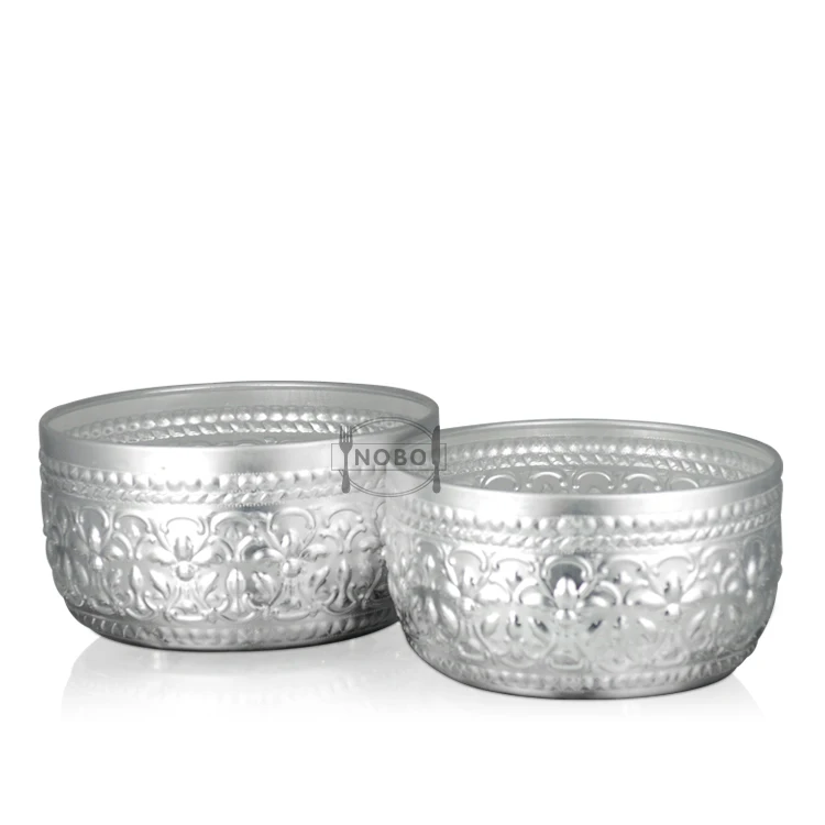 cup THAI decor tumbler Details about   Aluminium bowl silver color Thai style bowl 