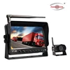 2.4GHz Wireless Reversing Surveillance Assist System 7 Inch Monitor + IR Reverse Backup Camera Kit for Bus/Truck/VR/Van/Carava