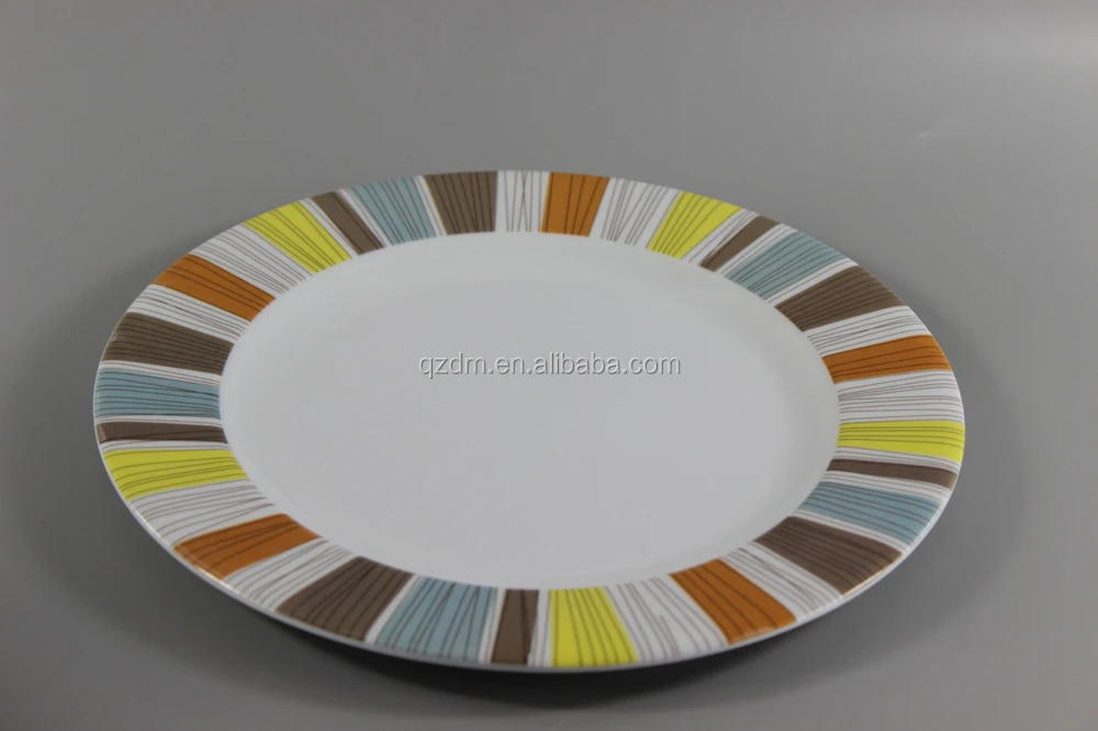 2015 Popular Design Melamine Round Plates