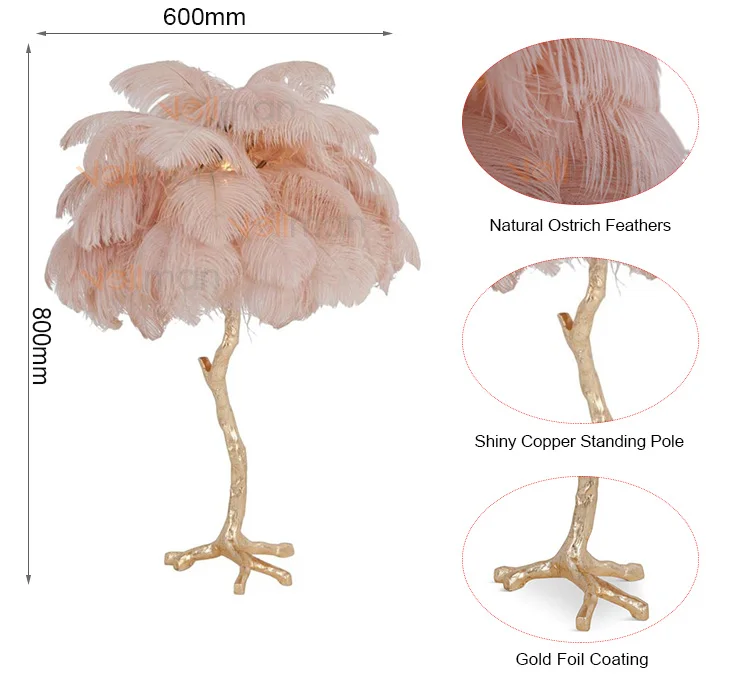ostrich table lamp