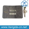 YH9275 High Quality Stainless Steel Bump Key 6pcs Goso Lock Pick Set With Leather Case