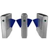 Luxury Speedlane barrier flap door optical rapid lane turnstile with visible LED high sliding glass