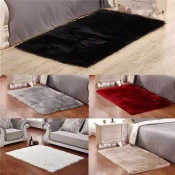 2018 Most Popular Soft White Sheepskin Shaggy Faux Fur Chair Rug Animal Skin Sofa Carpet For Bedroom Buy Shaggy Faux Fur Chair Rug Soft White