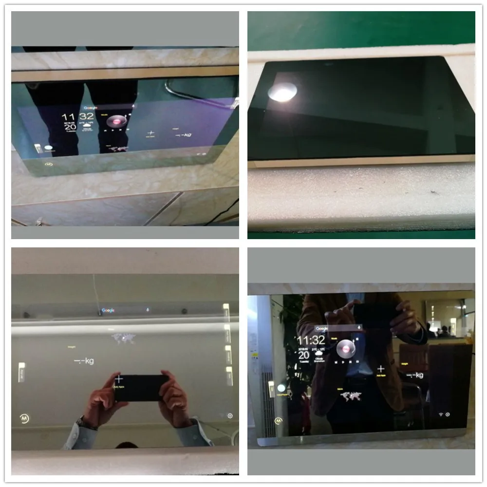 Electric Smart Home Mirror Support Digital Advertising Photo Frame With