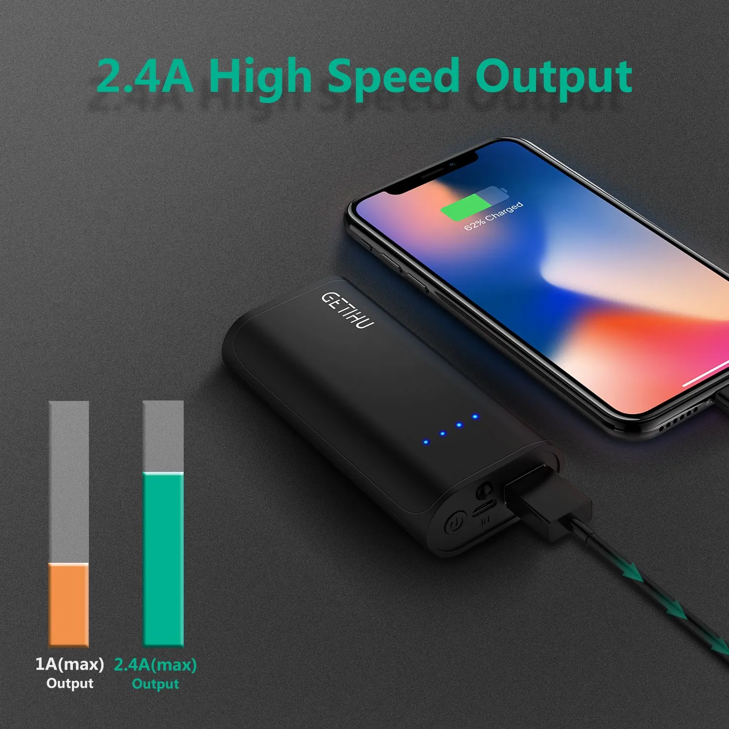 Mobile Accessories Phone Power Bank 5V 2.4A 5200mah portable mini power bank for smart mobile with flashlight - ANKUX.COM