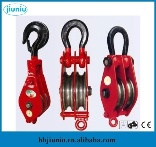 Single Double Sheave Pulley Block Triple Wheel And Tackle With Iron ...