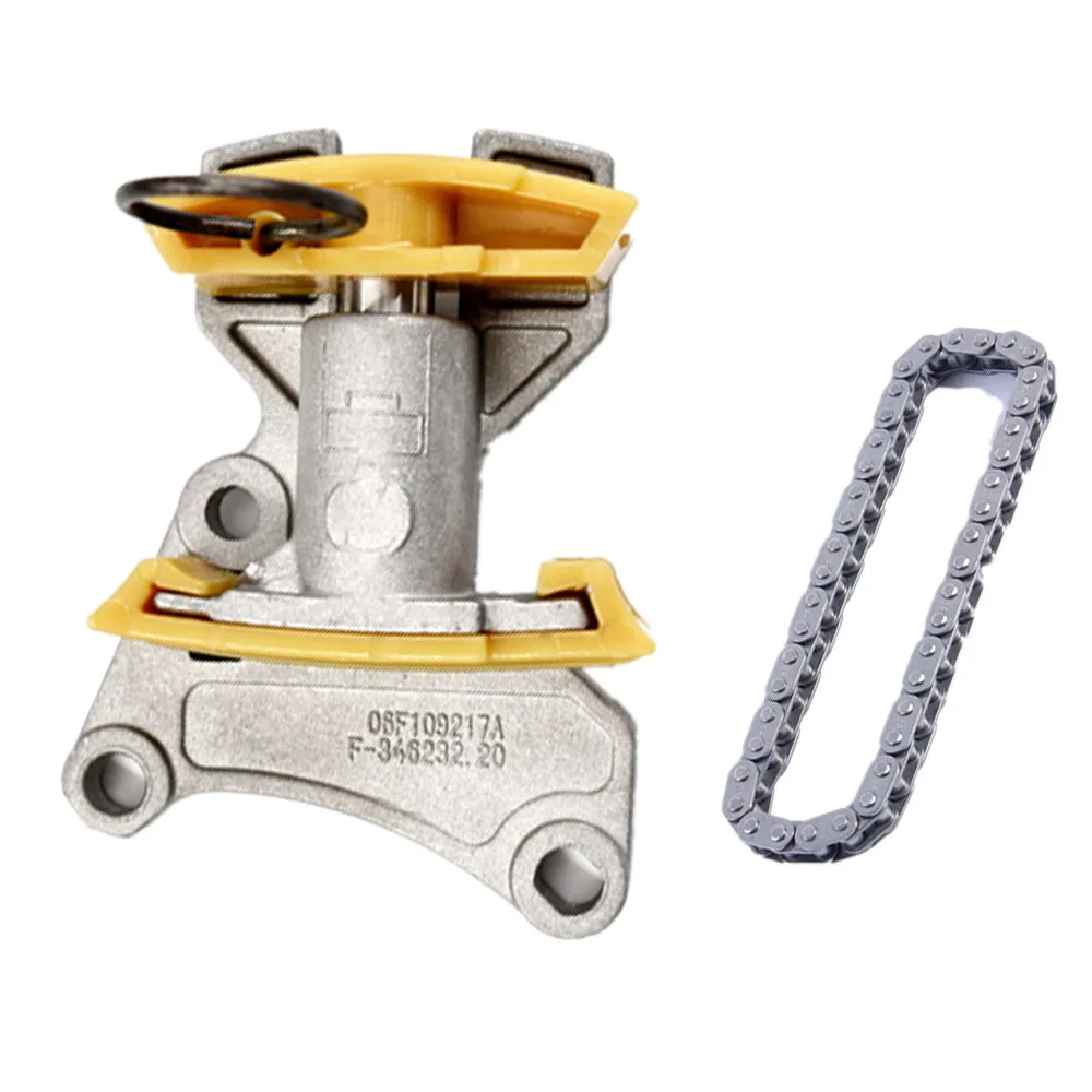 Timing Chain Tensioner + Cam Timing Chain Kit 2pcs For Vw Jetta 2.0t